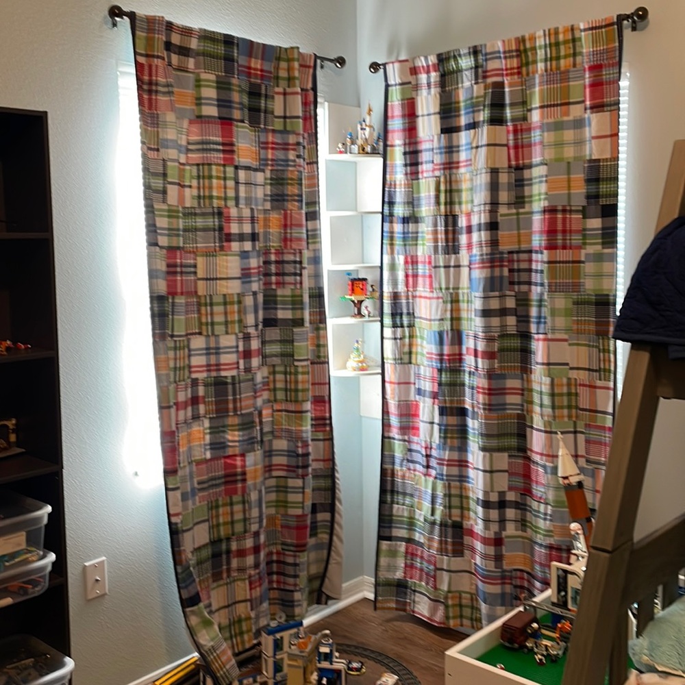 Pottery Barn Madras Curtains